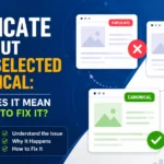 Duplicate without User-Selected Canonical